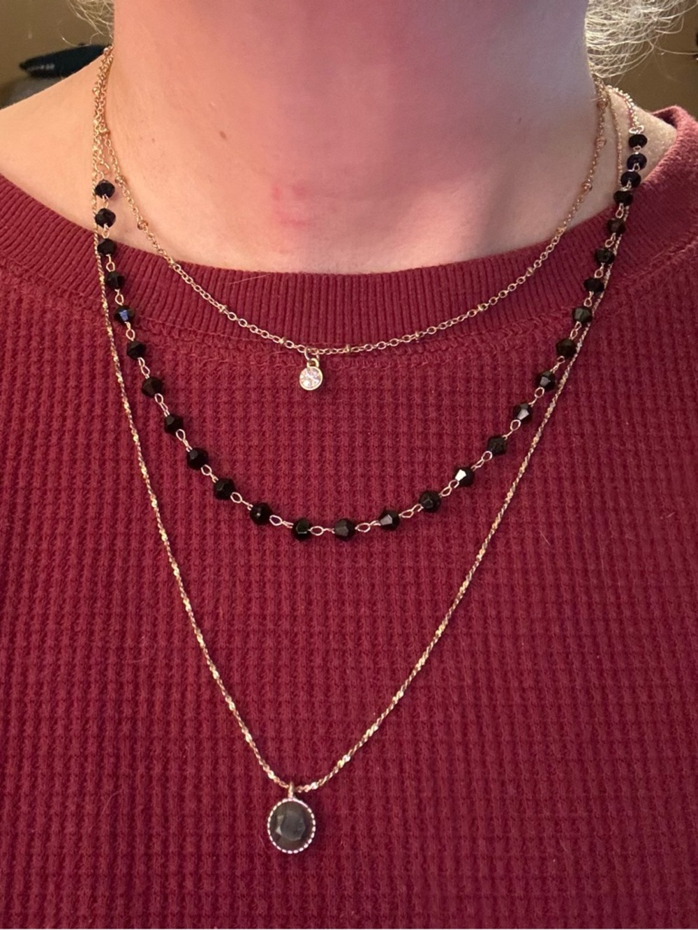 Time and Tru Goldtone Layered Necklace Set